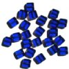 25 6x6x3mm Sapphire with Bronze Edge Windows